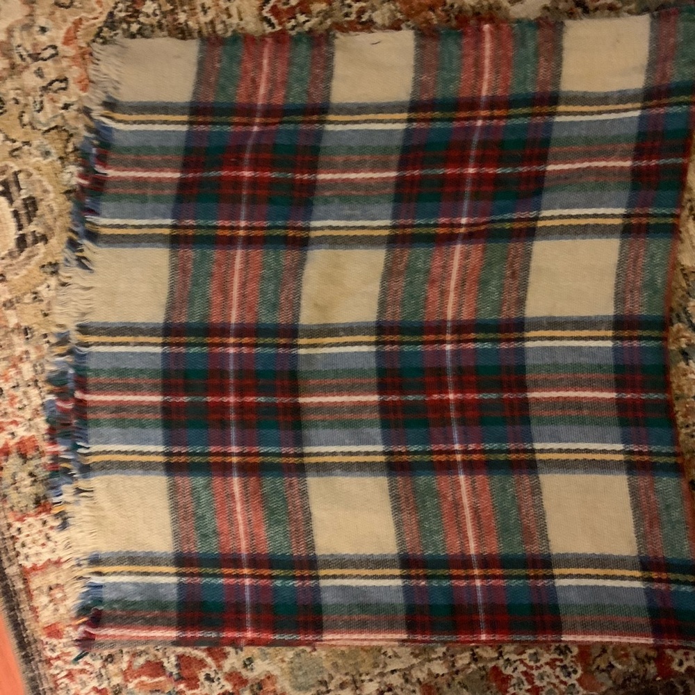 two blanket scarves